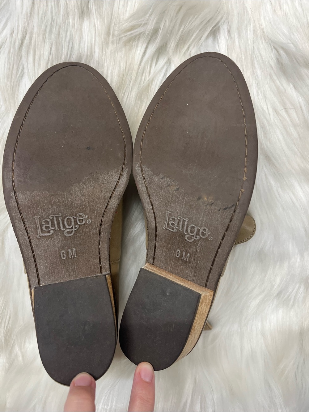 Anthropologie Latigo Kick Booties woven ankle brown leather boot size 6 women’s - Picture 3 of 7
